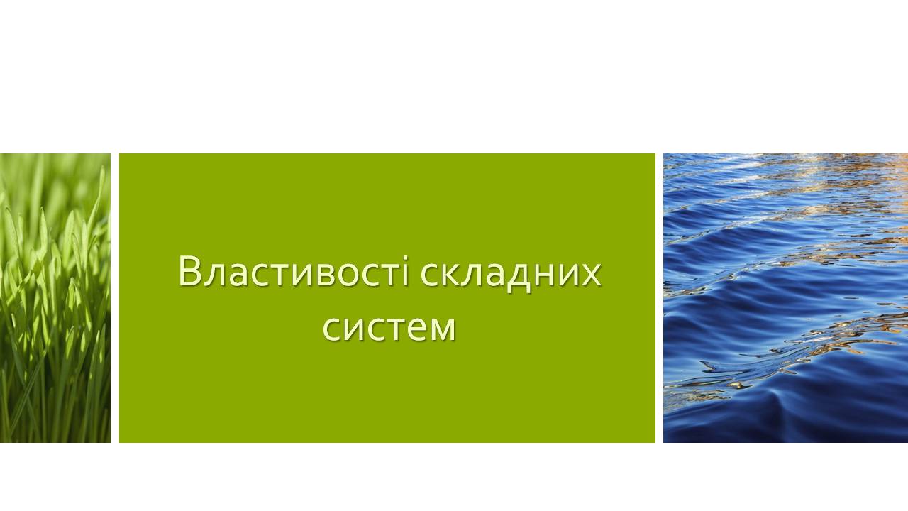 Презентація на тему «Властивості складних систем» (варіант 2) - Слайд #2