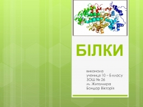 Презентація на тему «Білки» (варіант 2)