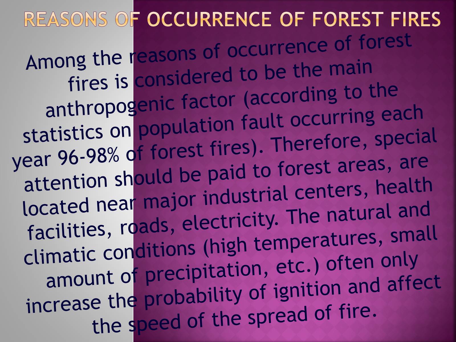 Презентація на тему «Forest fire» (варіант 2) - Слайд #2