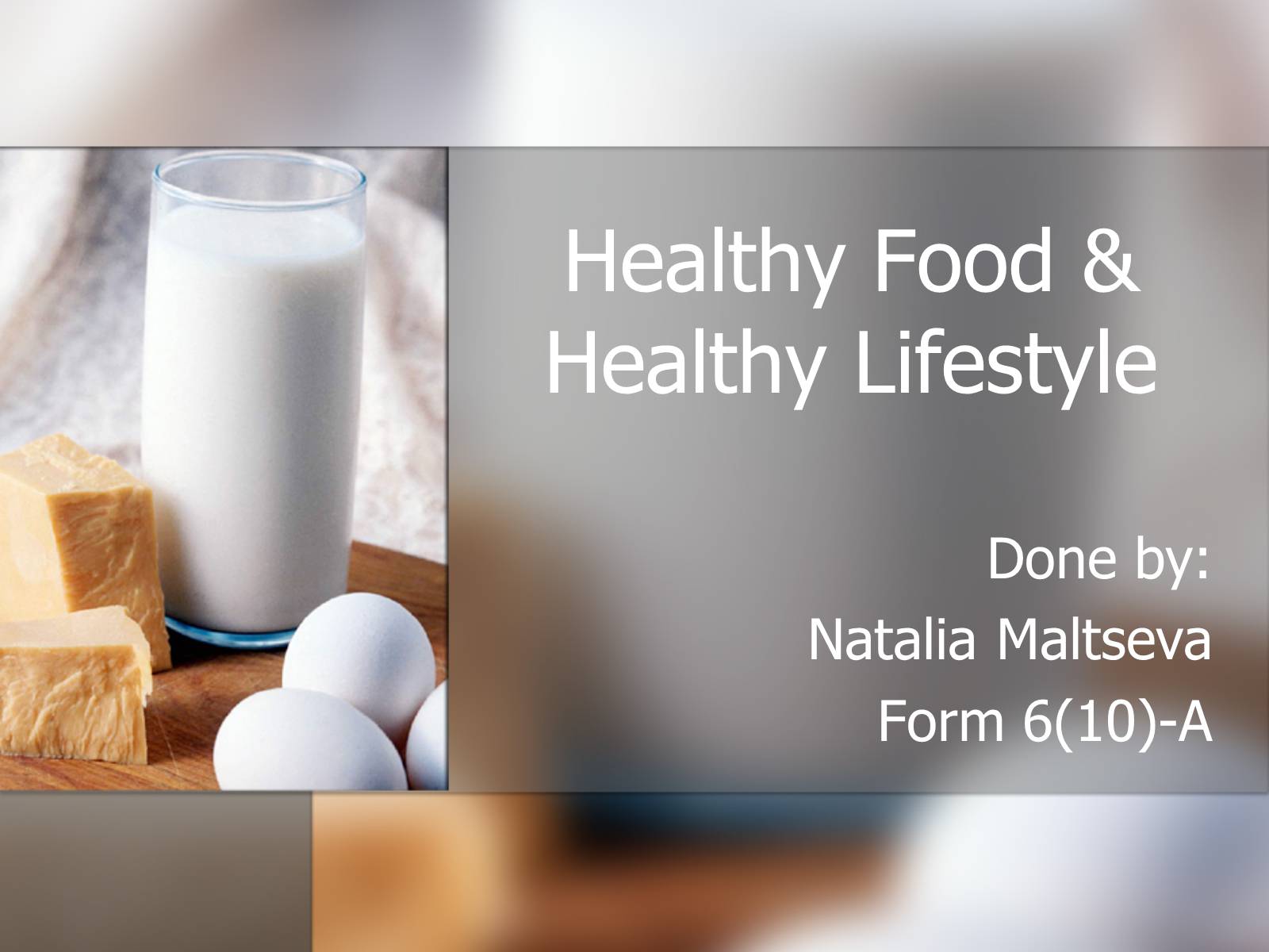 Презентація на тему «Healthy Food & Healthy Lifestyle» - Слайд #1