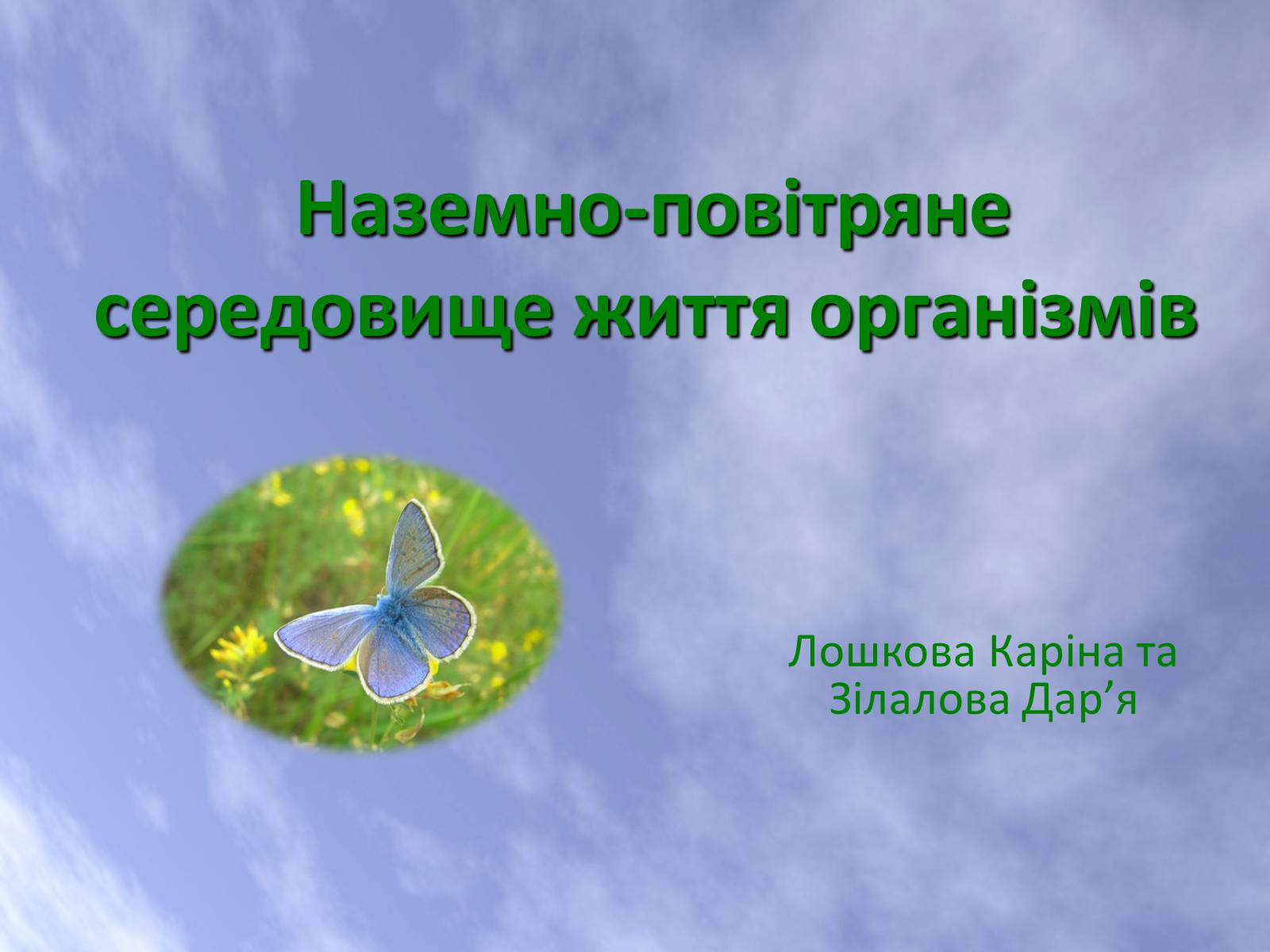 Презентація на тему «Наземно-повітряне середовище життя організмів» - Слайд #1