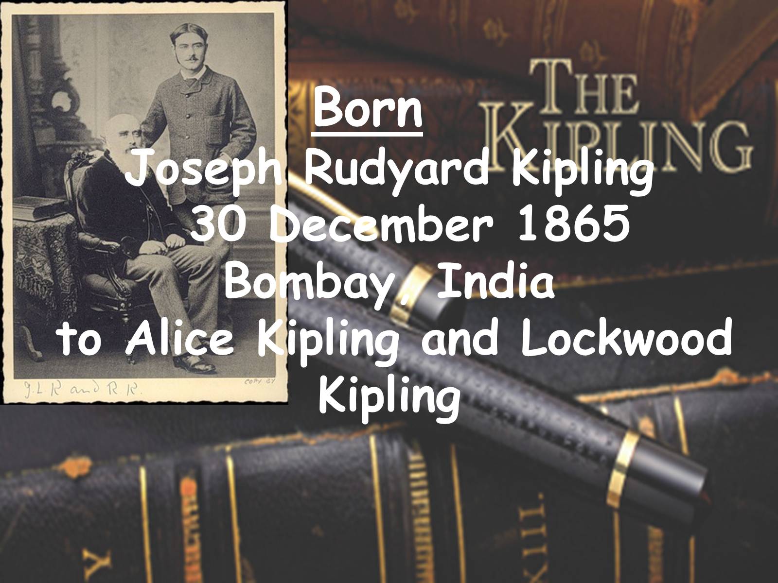 Презентація на тему «Joseph Rudyard Kipling» - Слайд #3