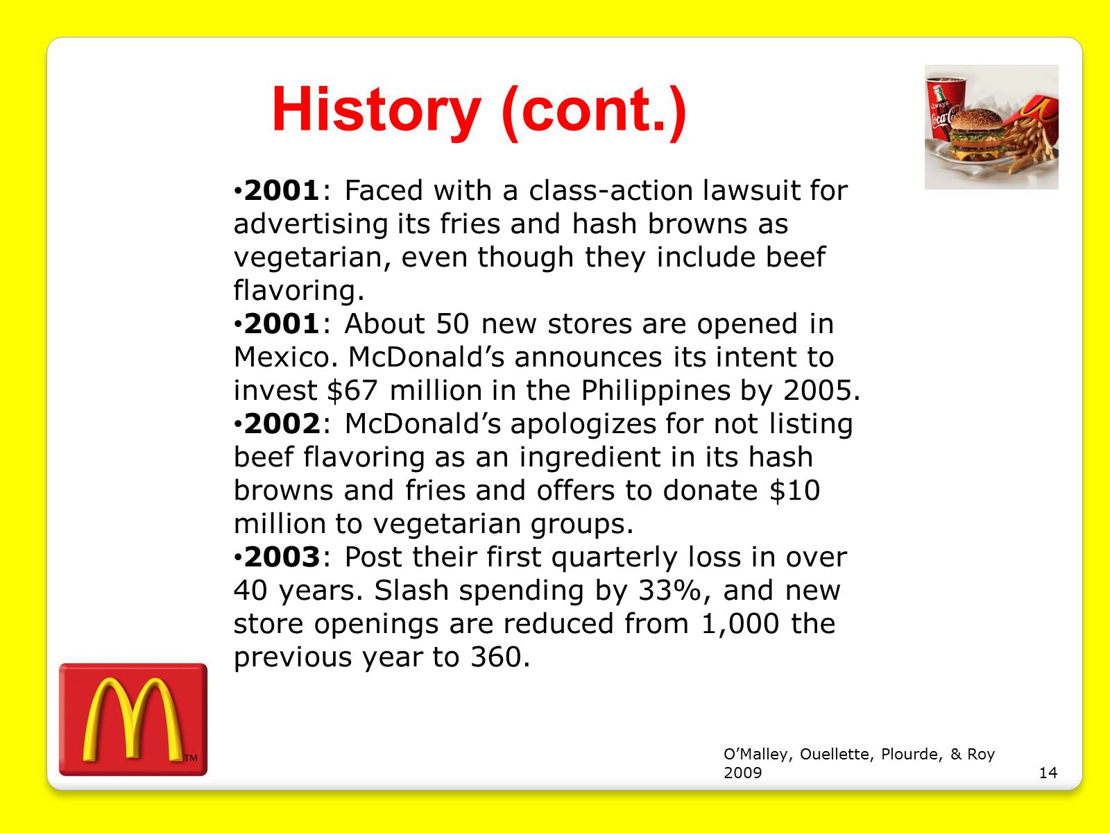 Презентація на тему «McDonald&#8217;s Corporation» - Слайд #14