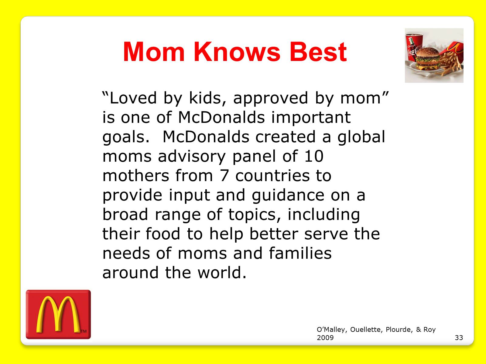 Презентація на тему «McDonald&#8217;s Corporation» - Слайд #33