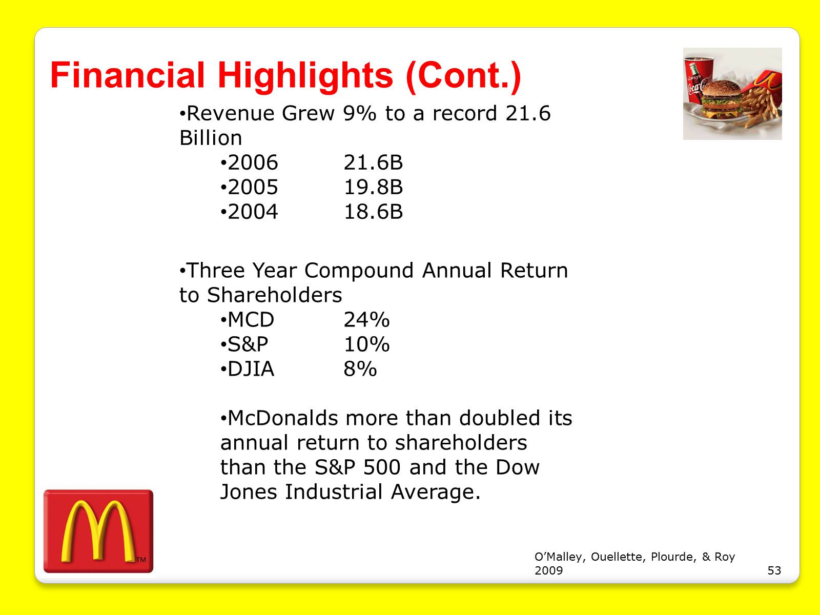 Презентація на тему «McDonald&#8217;s Corporation» - Слайд #53