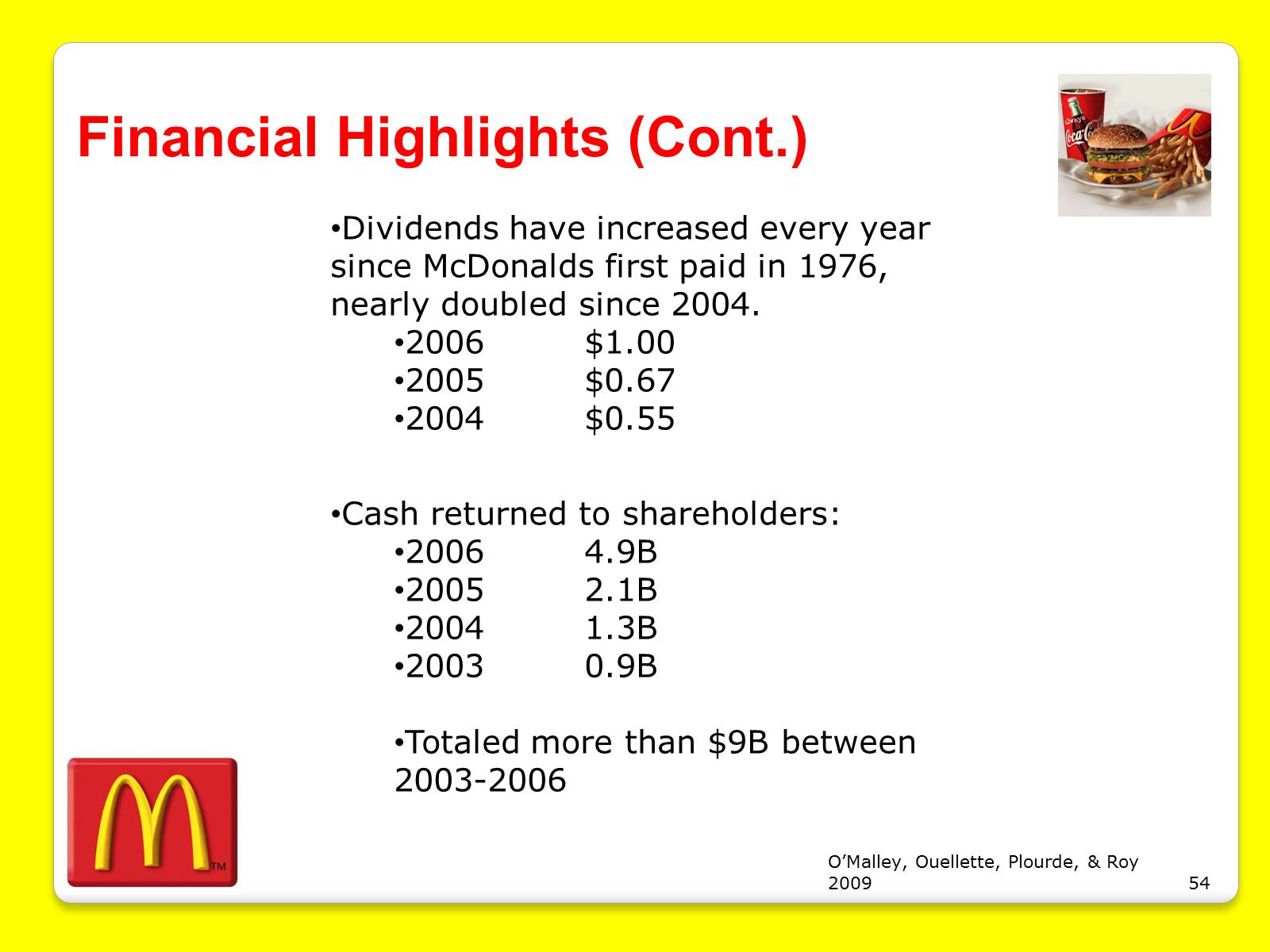 Презентація на тему «McDonald&#8217;s Corporation» - Слайд #54