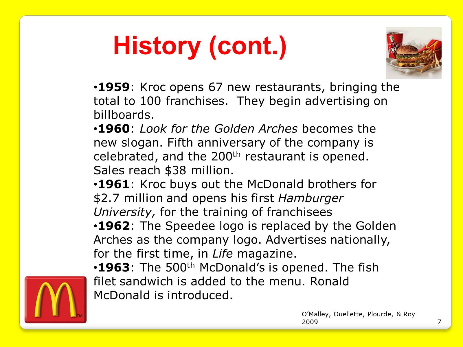 Презентація на тему «McDonald&#8217;s Corporation» - Слайд #7