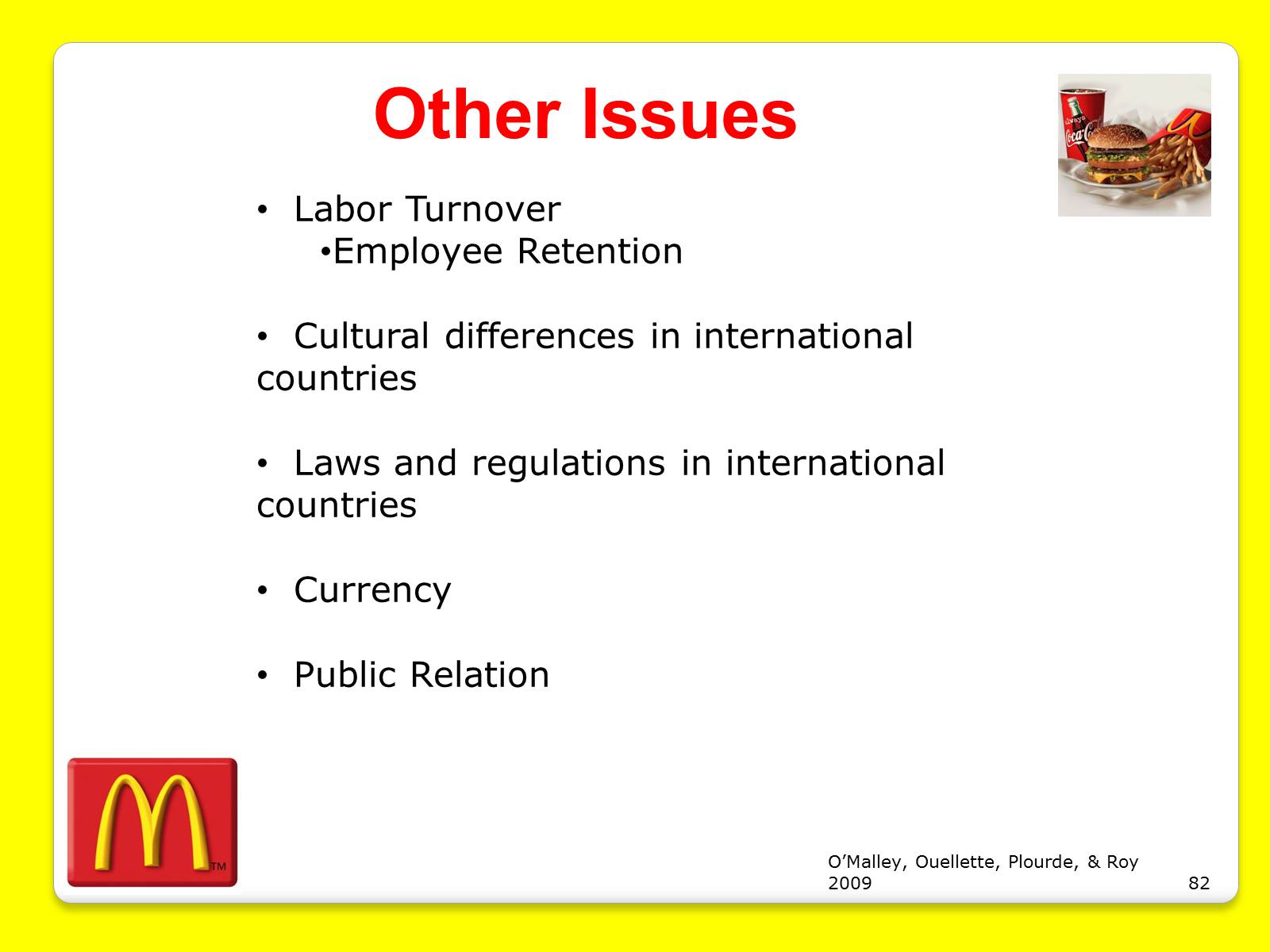 Презентація на тему «McDonald&#8217;s Corporation» - Слайд #82