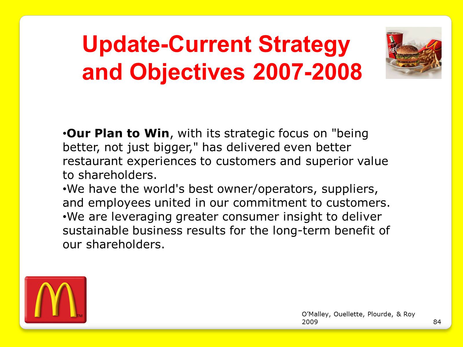 Презентація на тему «McDonald&#8217;s Corporation» - Слайд #84