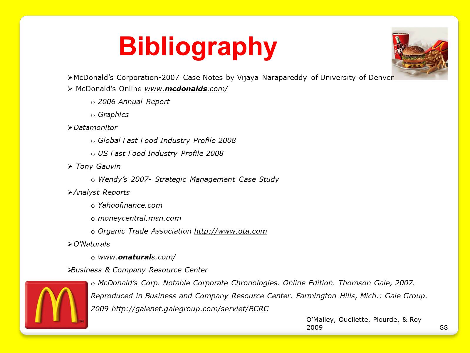 Презентація на тему «McDonald&#8217;s Corporation» - Слайд #88