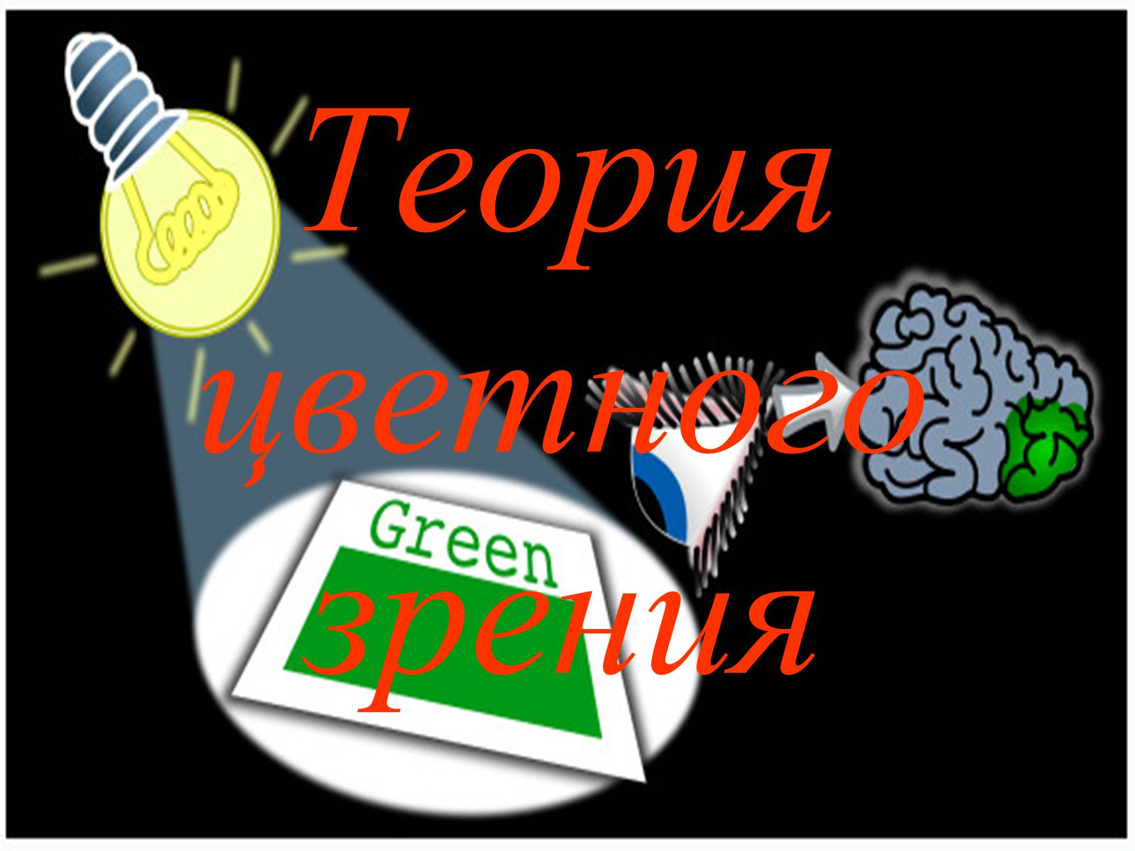 Презентація на тему «Теория цветного зрения» - Слайд #1