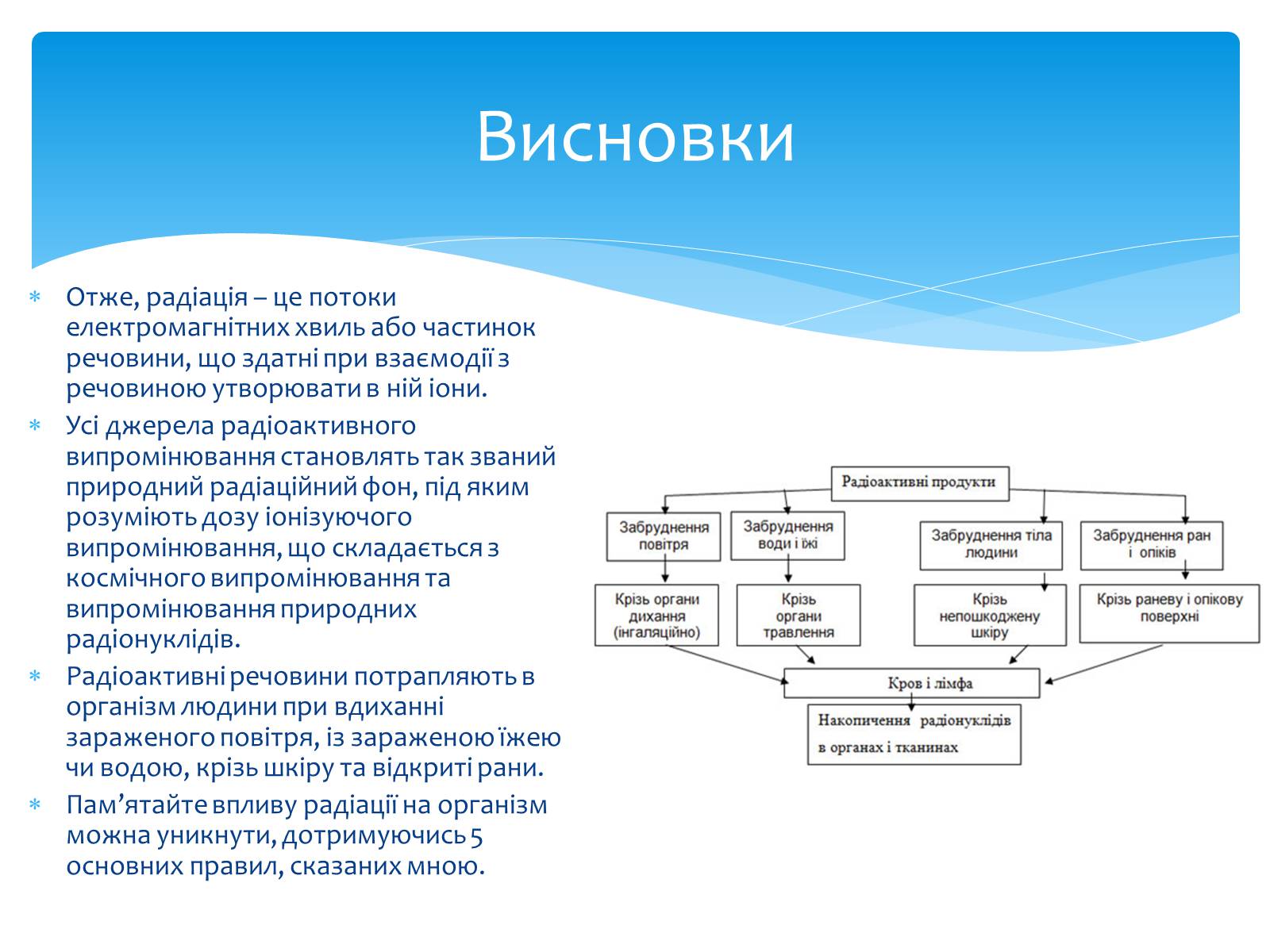 Презентація на тему «Біологічний вплив радіоактивного випромінювання» (варіант 1) - Слайд #15