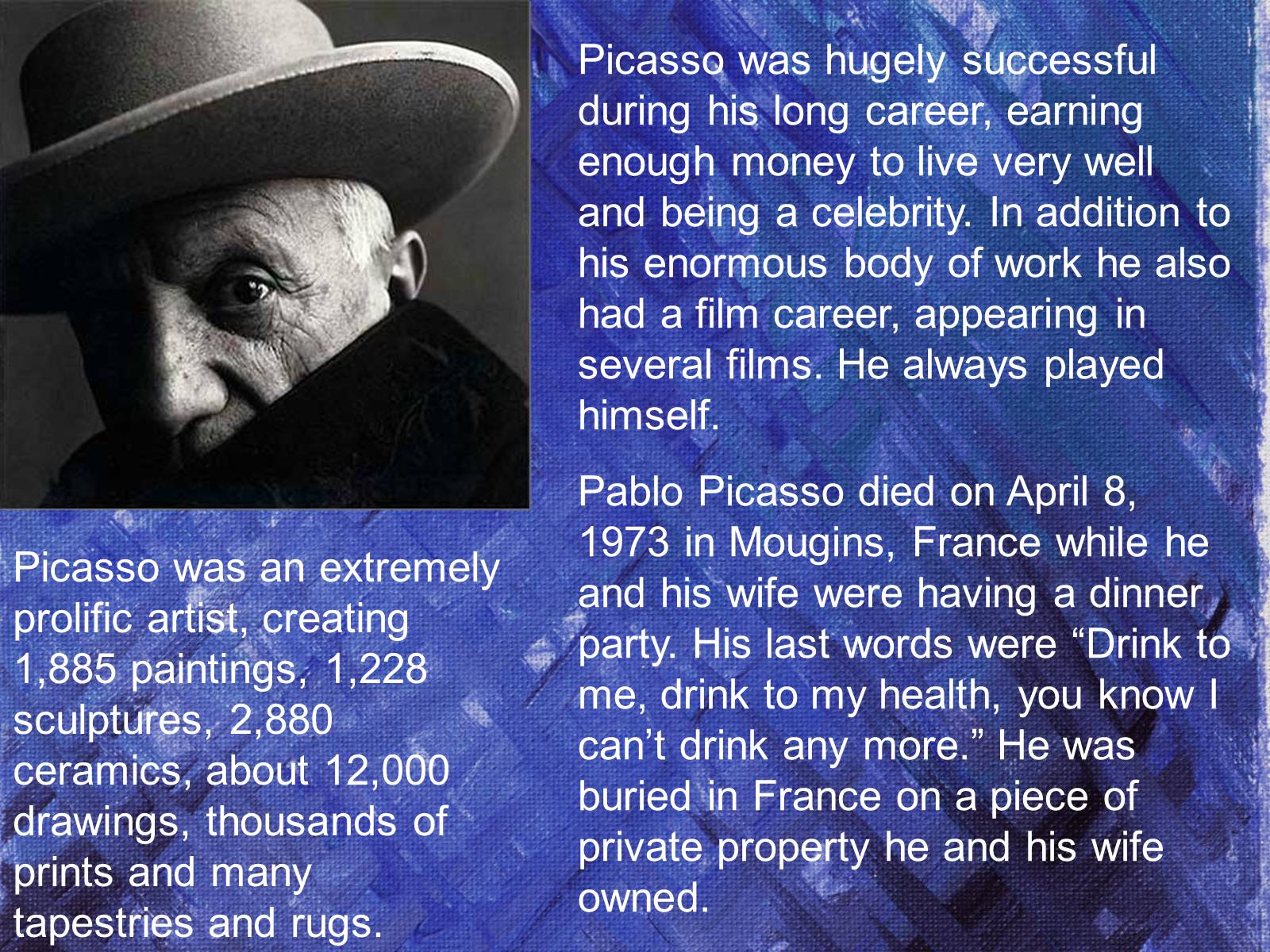 Презентація на тему «Pablo Picasso» (варіант 1) - Слайд #14