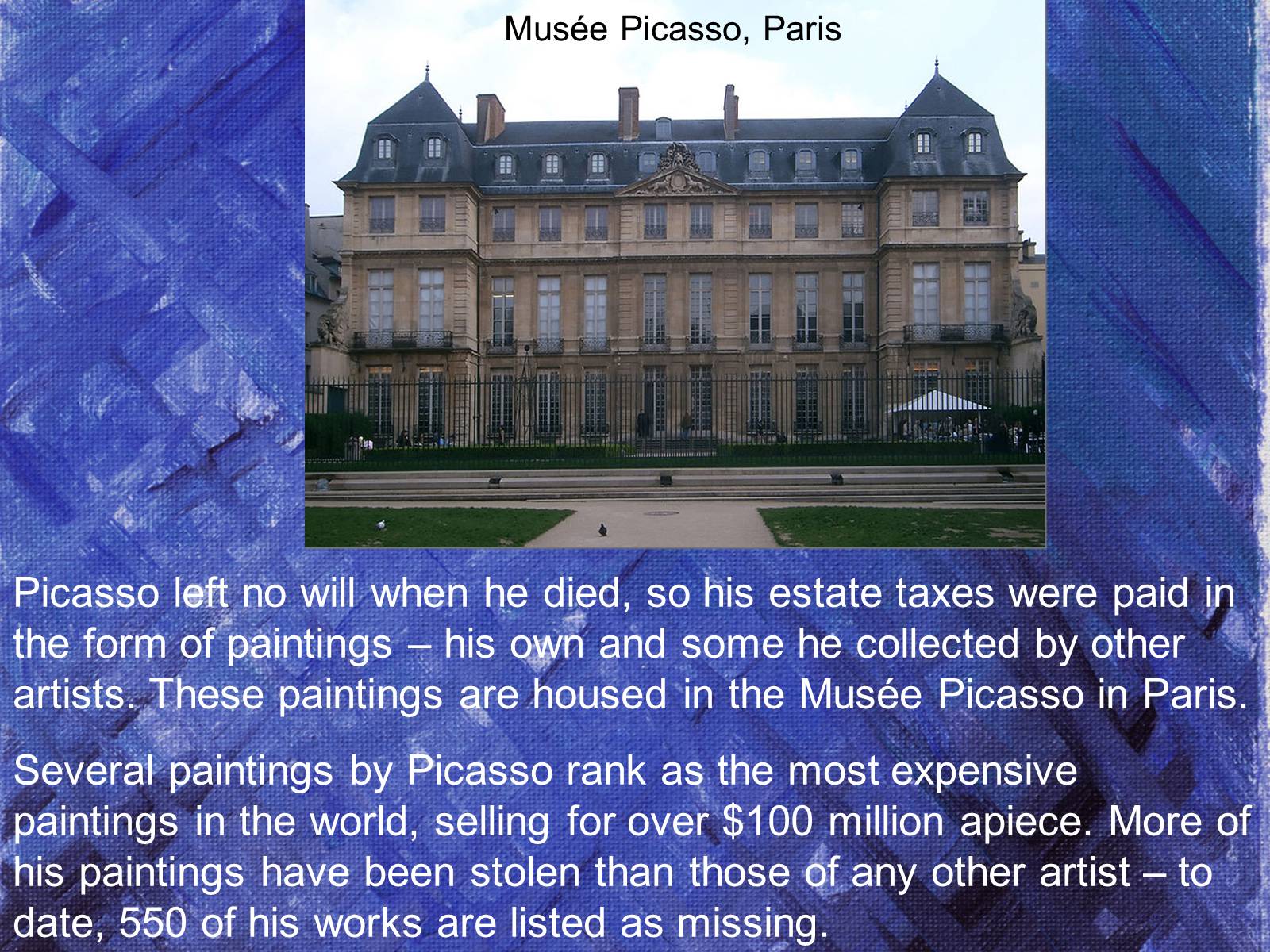Презентація на тему «Pablo Picasso» (варіант 1) - Слайд #16