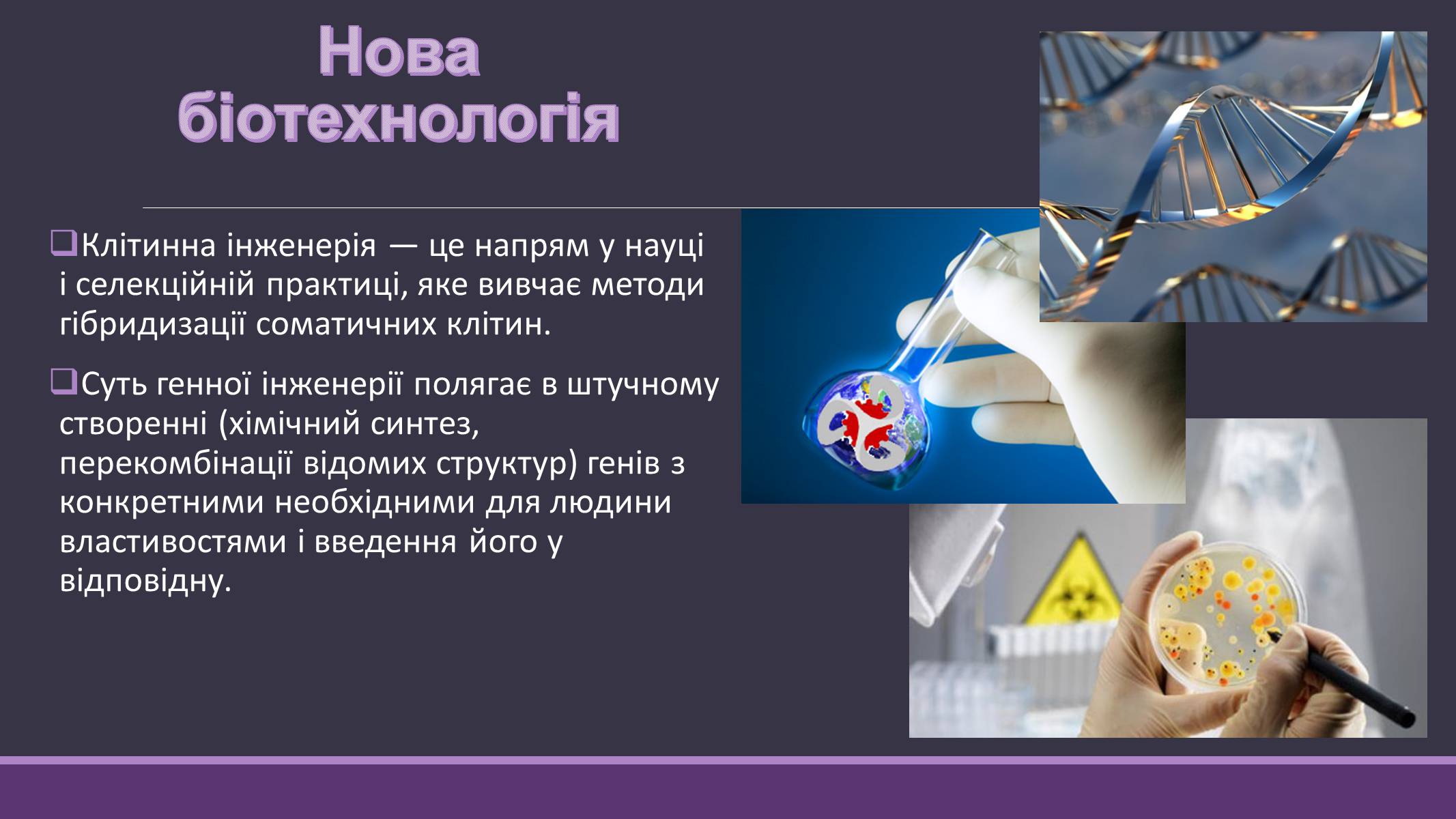 Презентація на тему «Основні напрямки сучасної біотехнології» (варіант 4) - Слайд #9