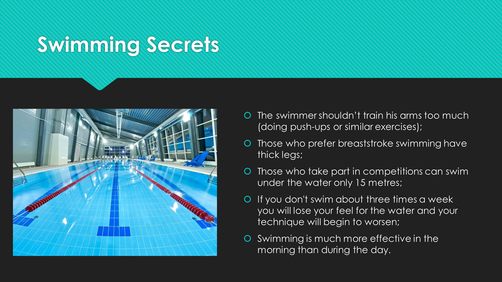 Презентація на тему «Swimming» - Слайд #5