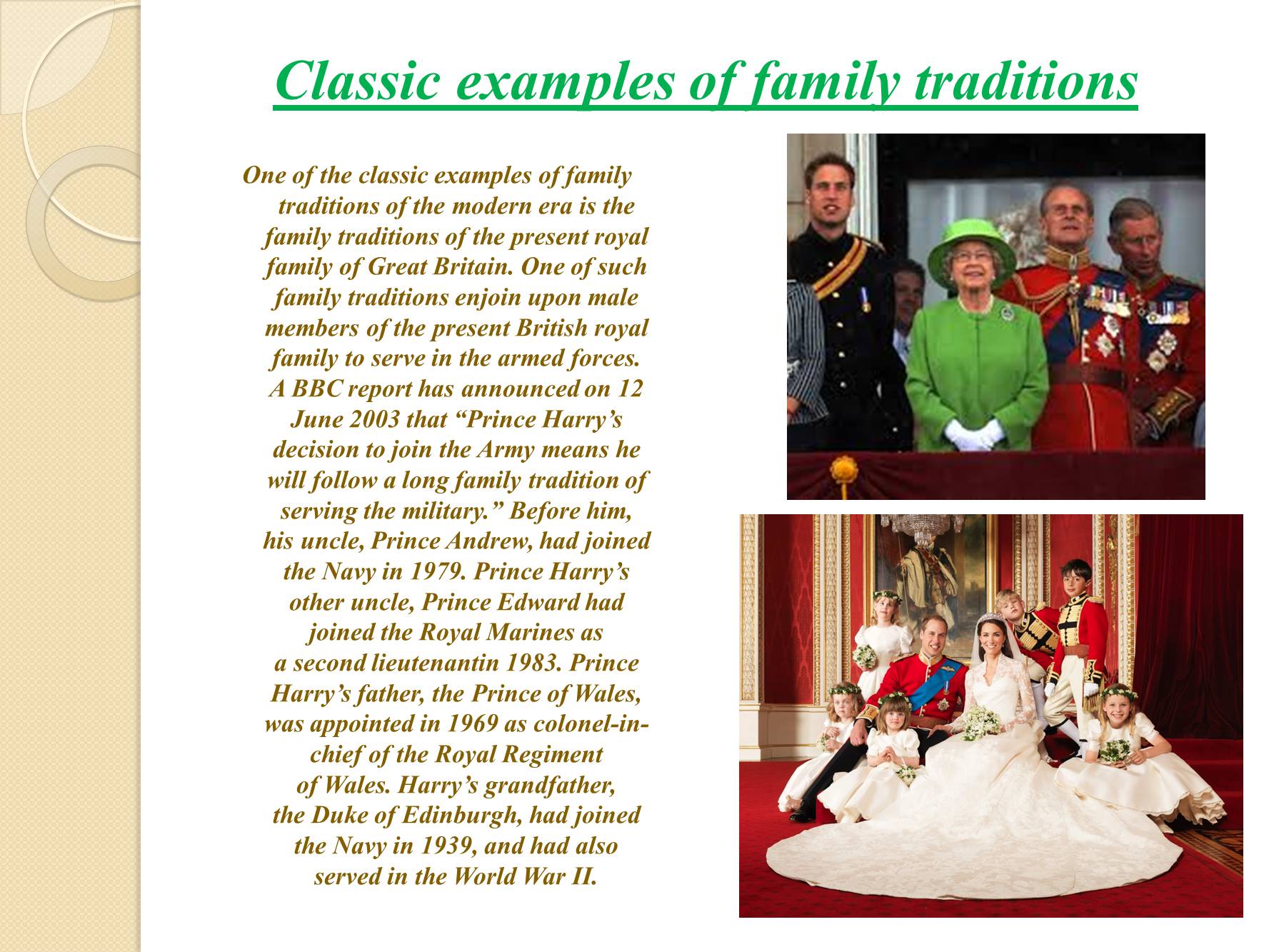 Презентація на тему «Family Traditions» - Слайд #5