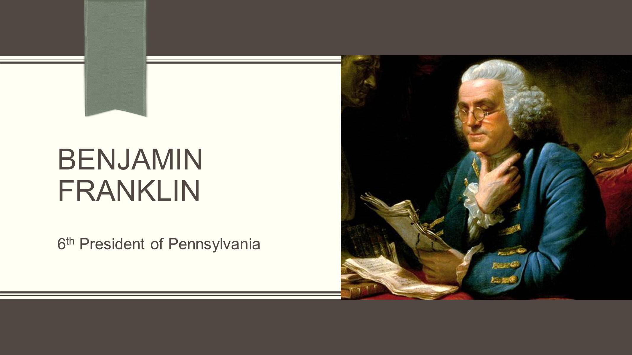Презентація на тему «Benjamin Franklin» (варіант 1) - Слайд #1