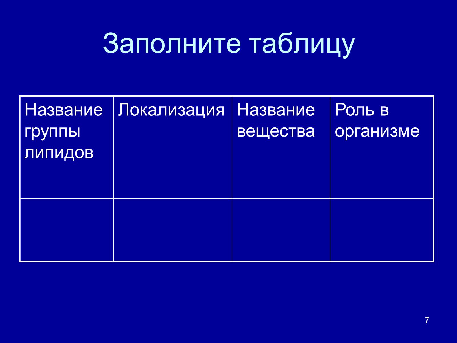 Презентація на тему «Органические вещества: липиды» - Слайд #7