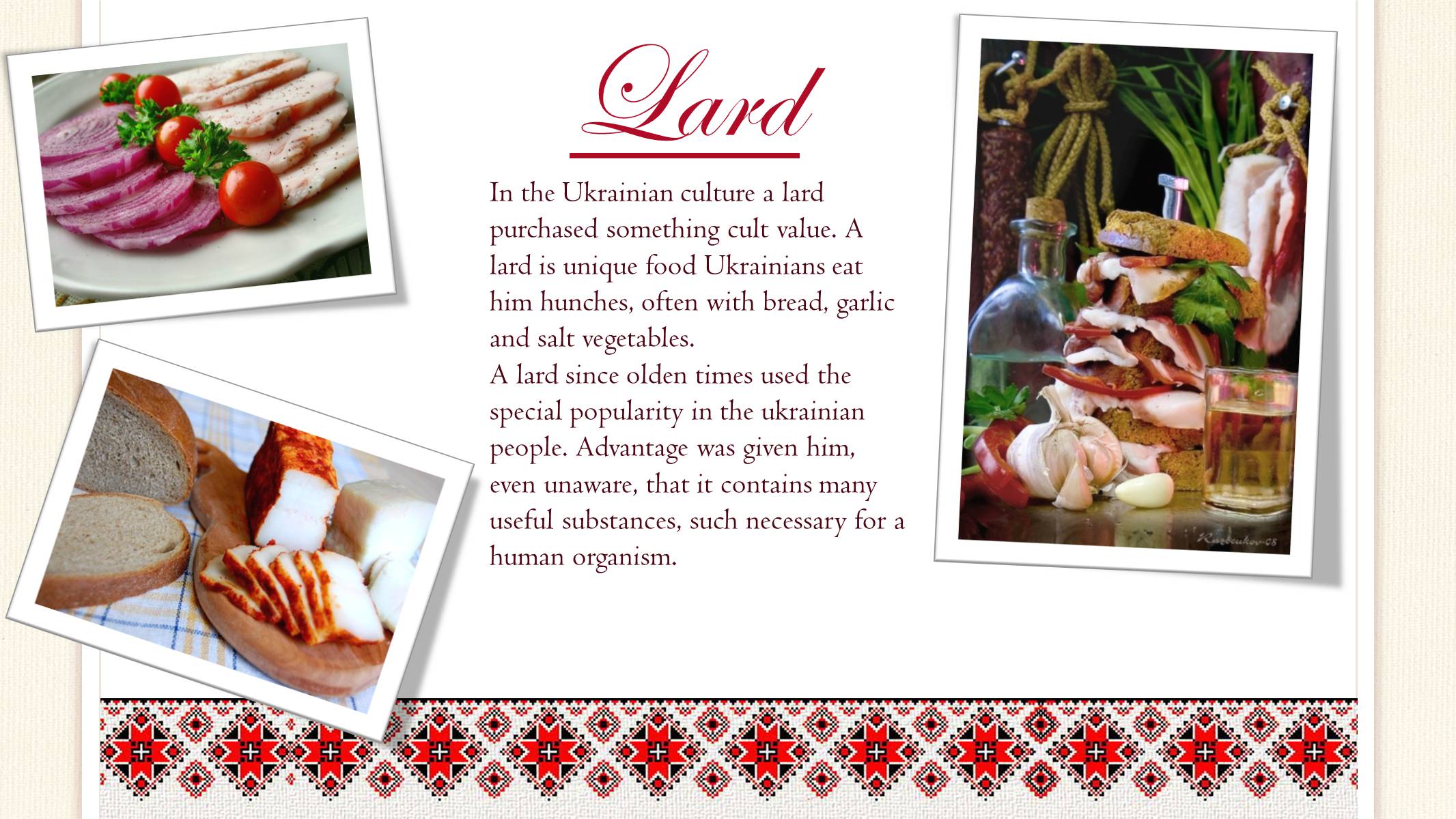 Презентація на тему «Ukrainian traditional menu» - Слайд #4