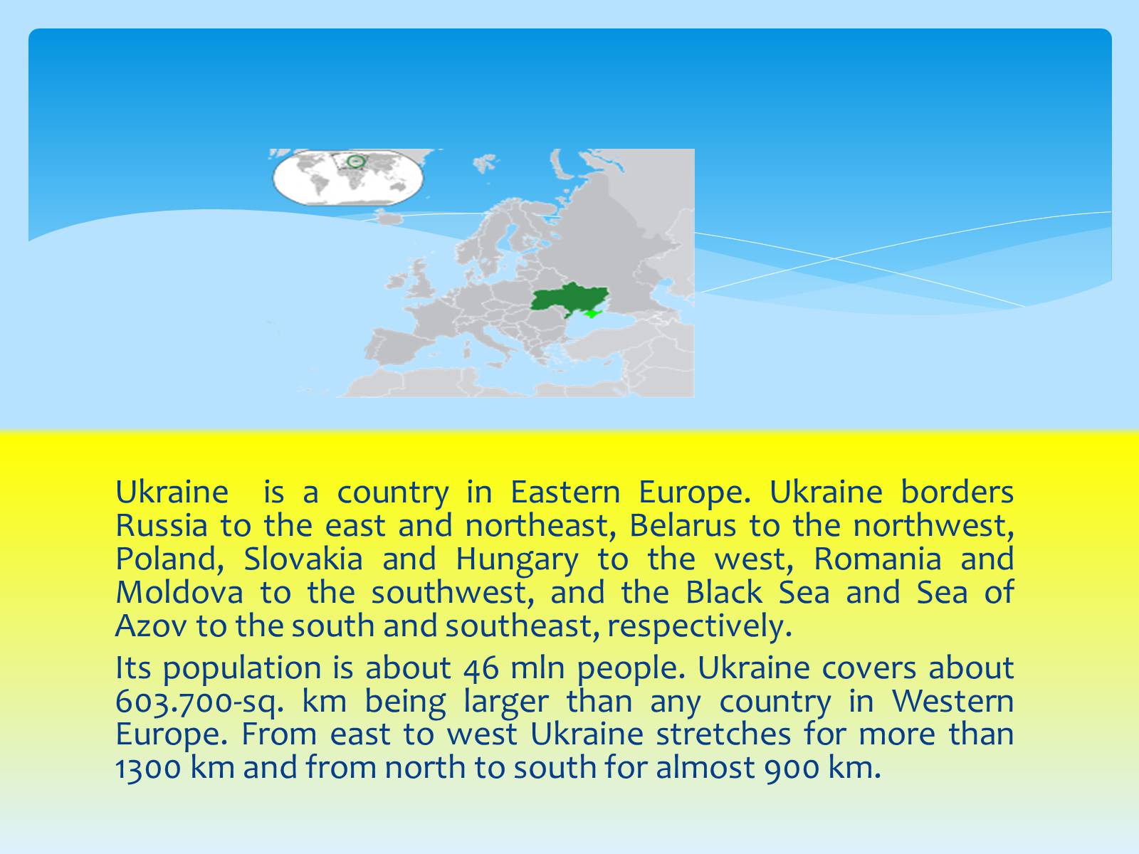 Презентація на тему «Ukraine» (варіант 5) - Слайд #2