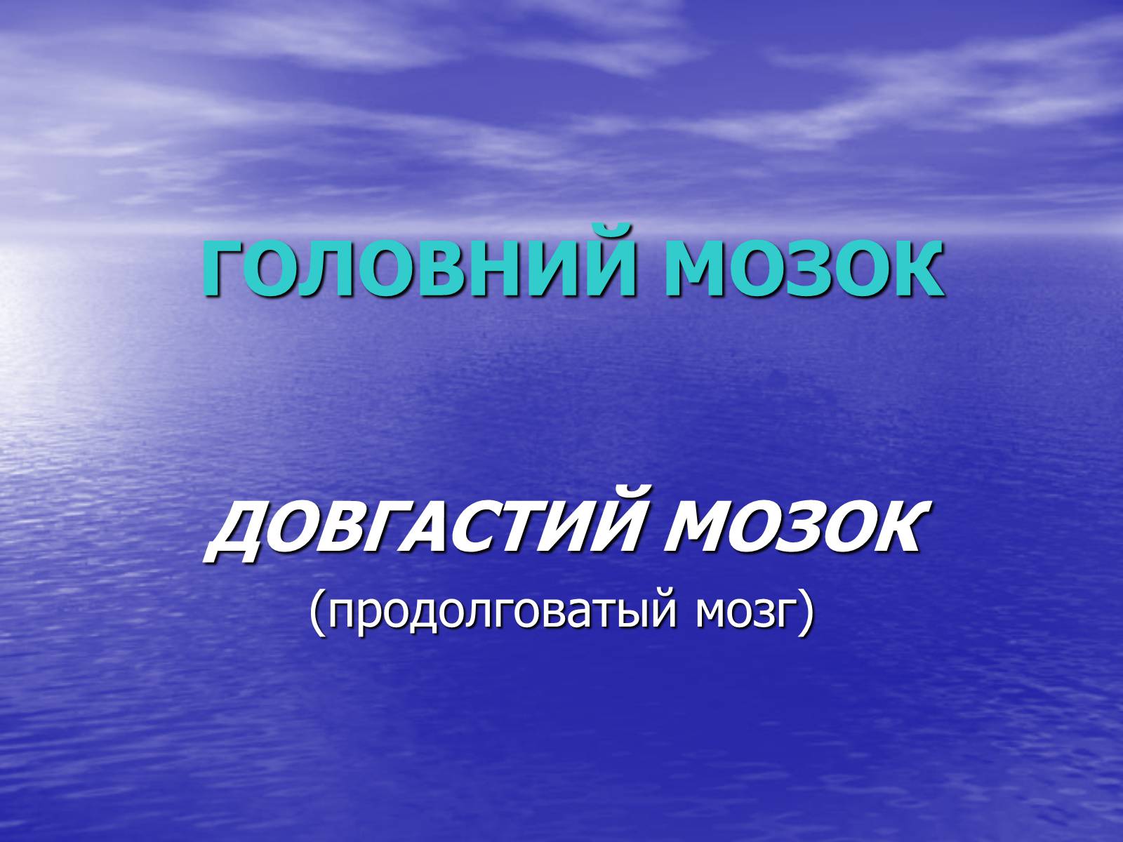 Презентація на тему «Довгастий мозок» - Слайд #1