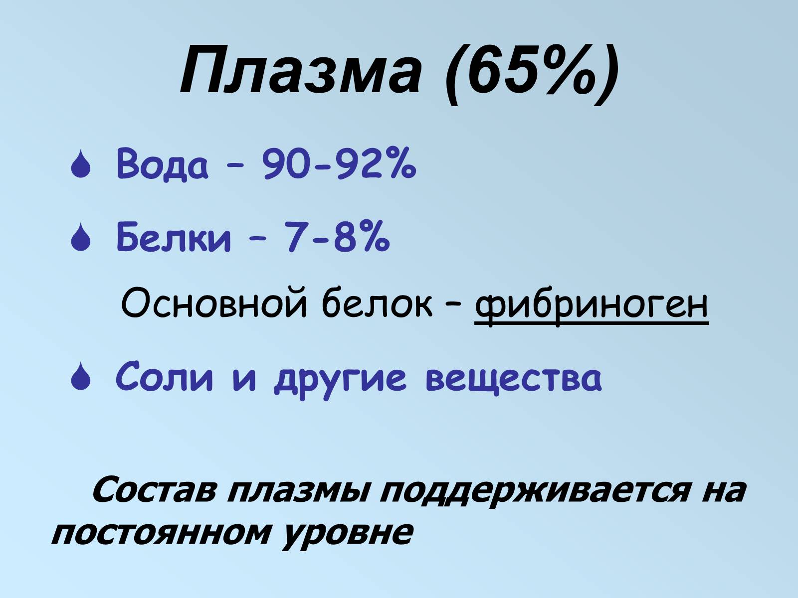 Презентація на тему «Внутренняя среда организма» (варіант 1) - Слайд #7