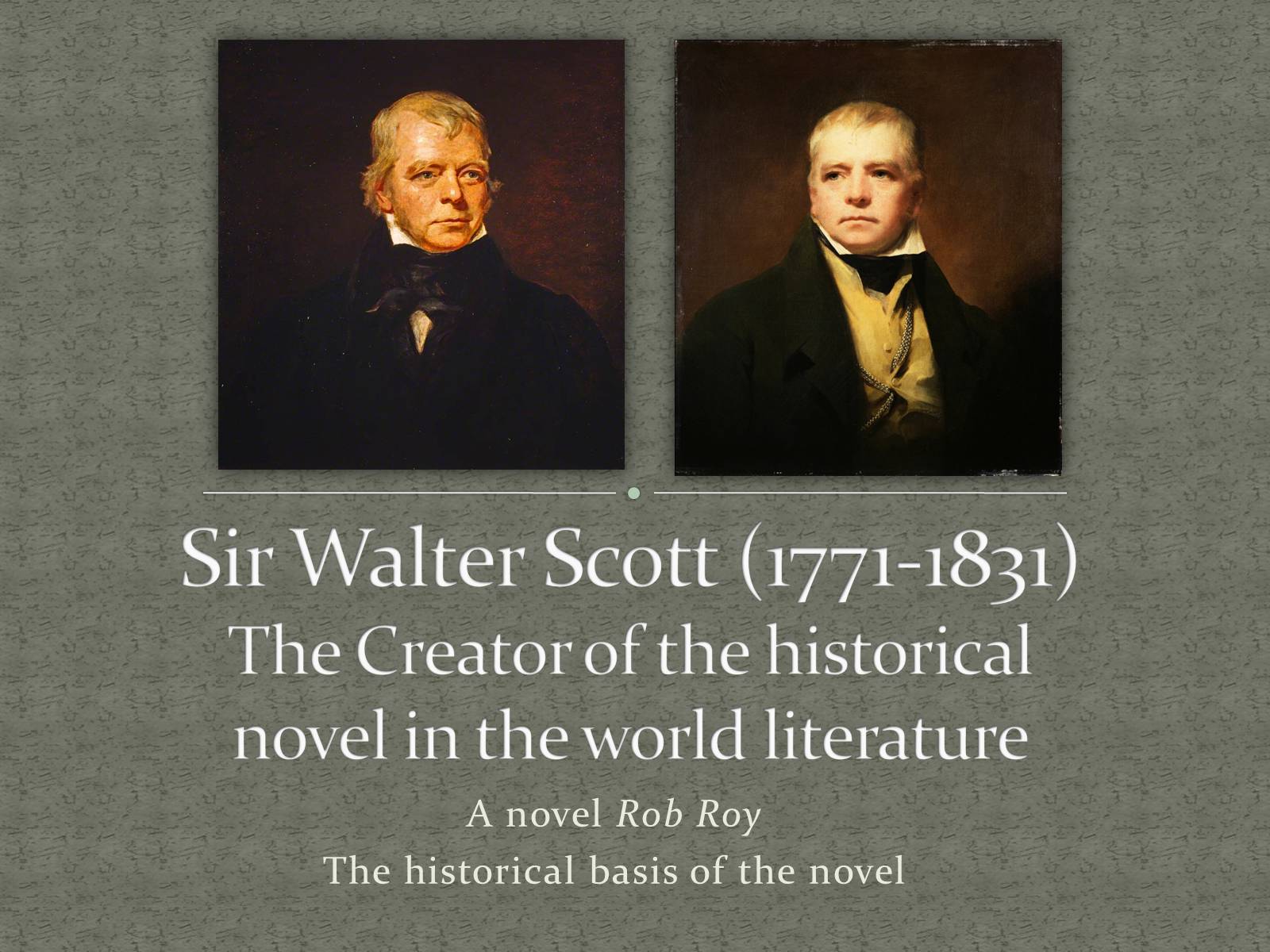 Презентація на тему «Sir Walter Scott» - Слайд #1