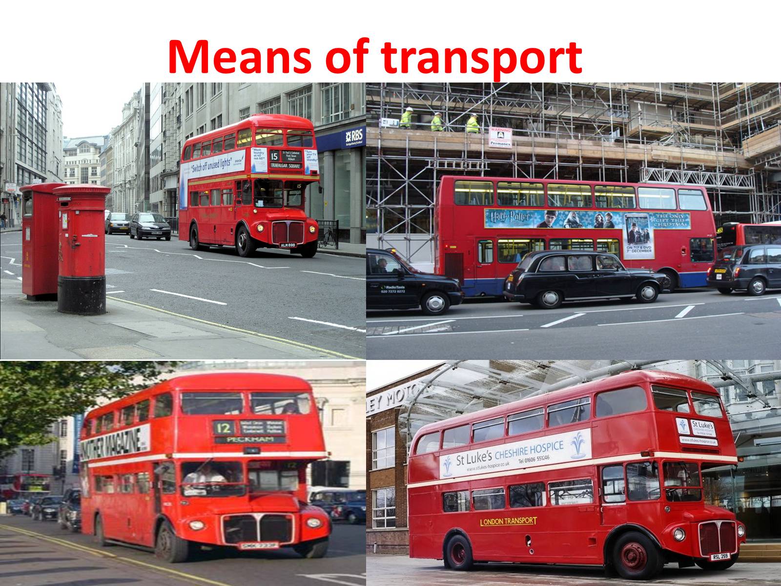 Презентація на тему «Means of transport» - Слайд #1