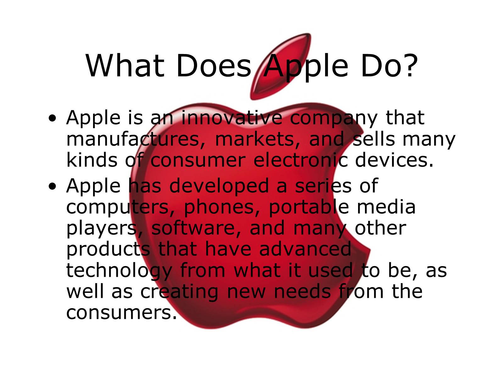 Презентація на тему «Welcome to Apple…» - Слайд #7