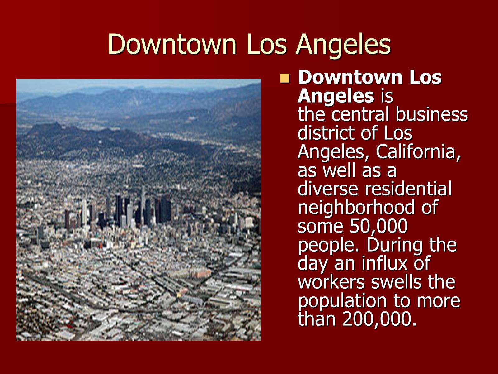 Презентація на тему «Los Angeles» (варіант 1) - Слайд #12