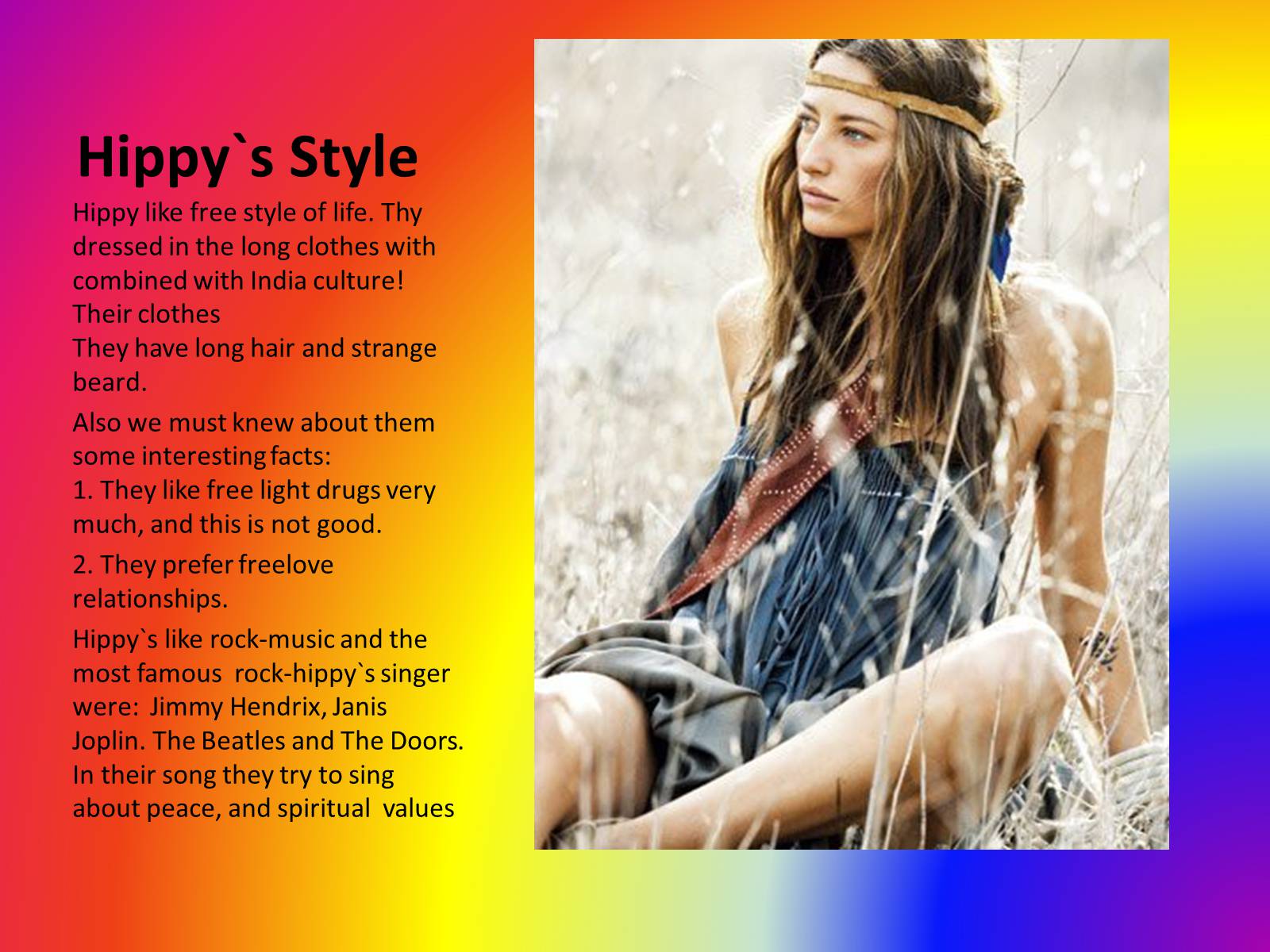 Презентація на тему «Hippy&#8217;s subculture» - Слайд #5