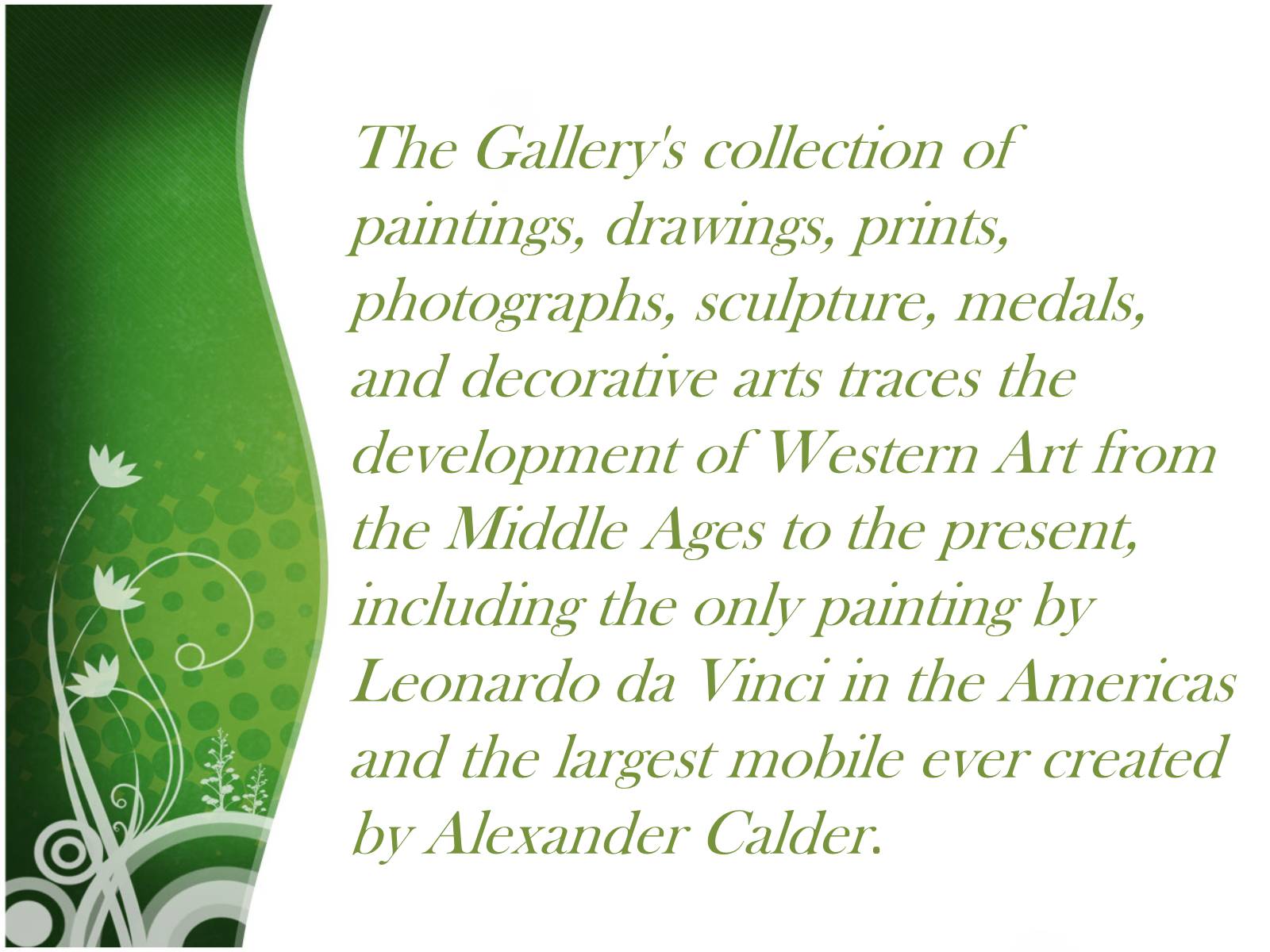 Презентація на тему «National Gallery of Art» (варіант 1) - Слайд #3