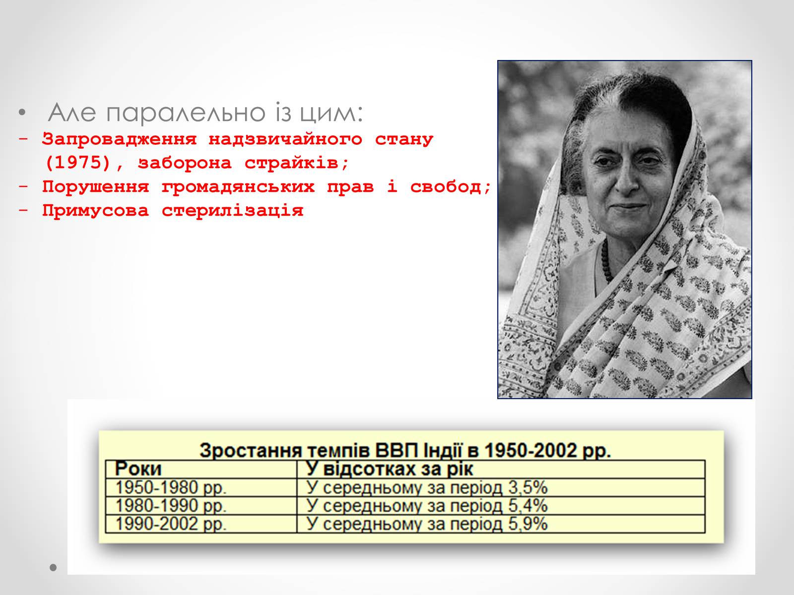 Презентація на тему «Індія у другій половині ХХ-початку ХХІ ст» - Слайд #6