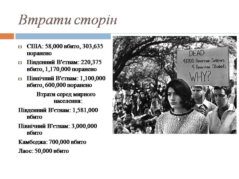 Презентація на тему «Війна у В&#8217;єтнамі» (варіант 2) - Слайд #7