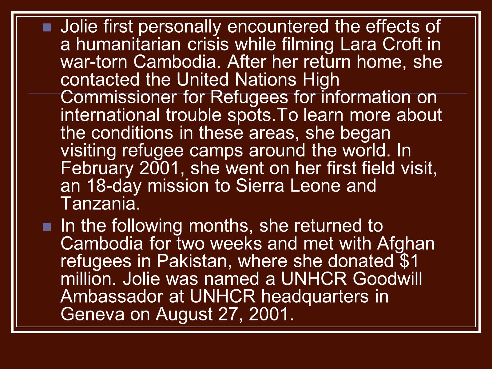 Презентація на тему «Angelina Jolie» - Слайд #10