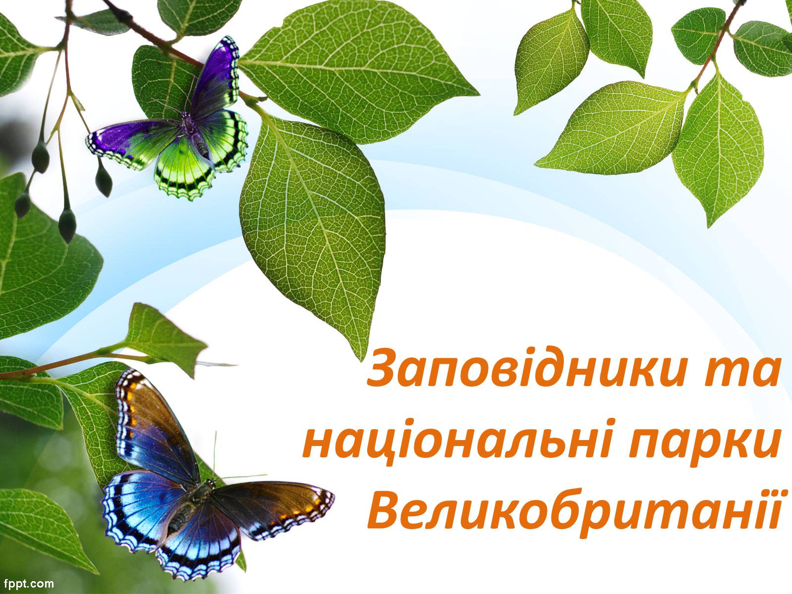 Презентація на тему «Заповідники та національні парки Великобританії» - Слайд #1