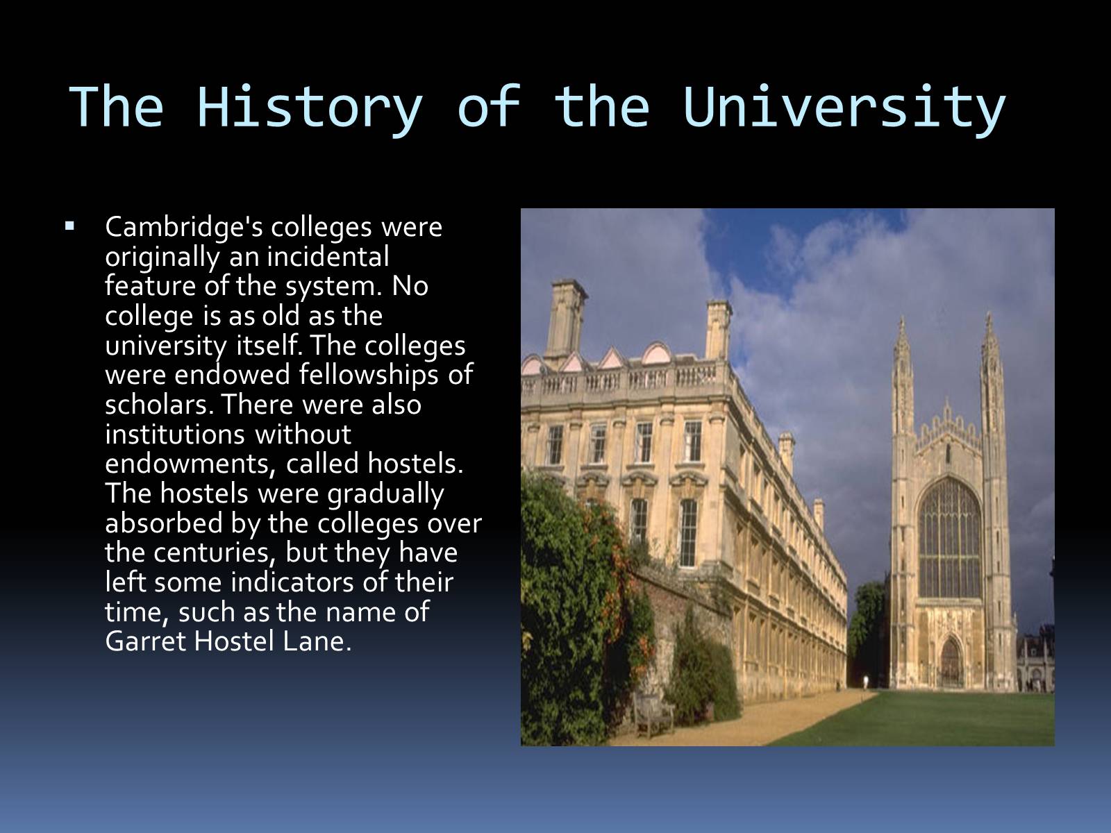Презентація на тему «University of Cambridge» - Слайд #4
