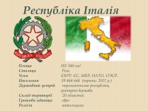 Презентація на тему «Італія» (варіант 24)