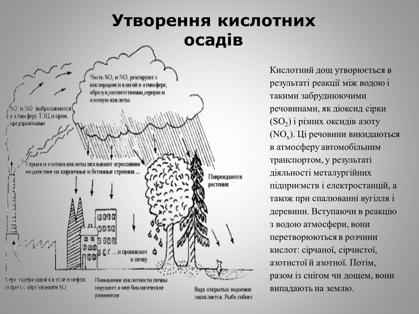 Презентація на тему «Кислотні дощі» (варіант 15) - Слайд #6