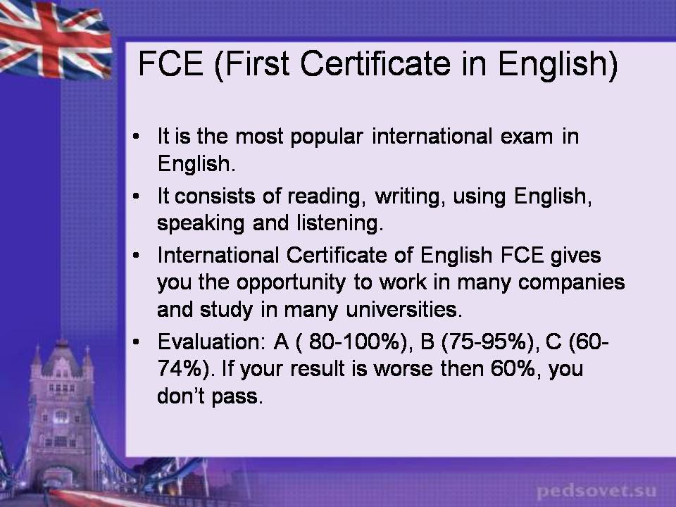Презентація на тему «The international exams in English» - Слайд #4