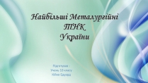 Презентація на тему «Металургійні ТНК»