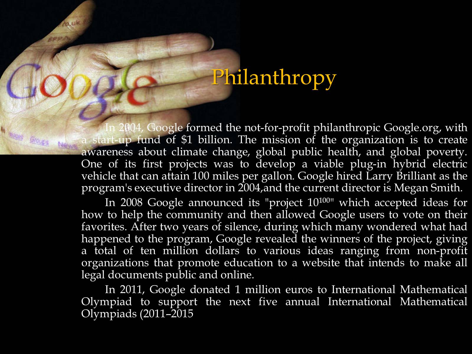 Презентація на тему «Google» - Слайд #10