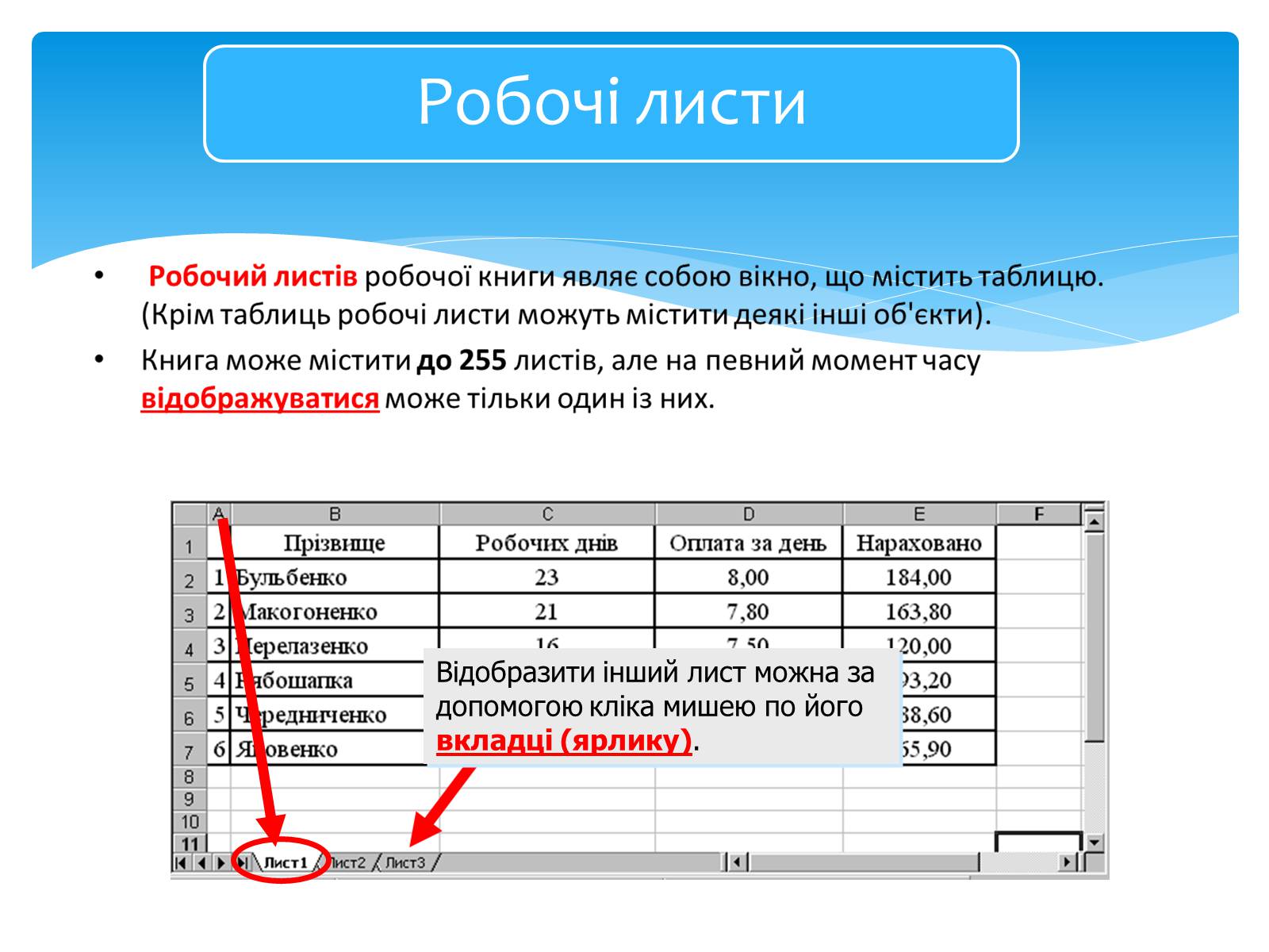 Презентація на тему «Електронні таблиці MS Excel» (варіант 1) - Слайд #11