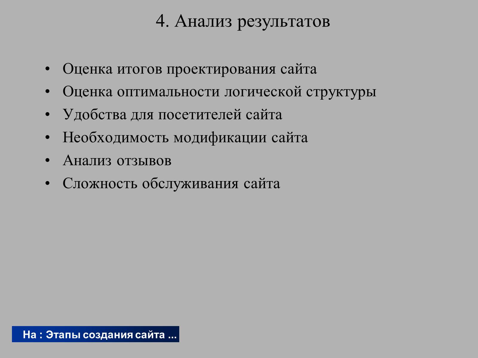 Презентація на тему «Создание WEB сайта» - Слайд #22