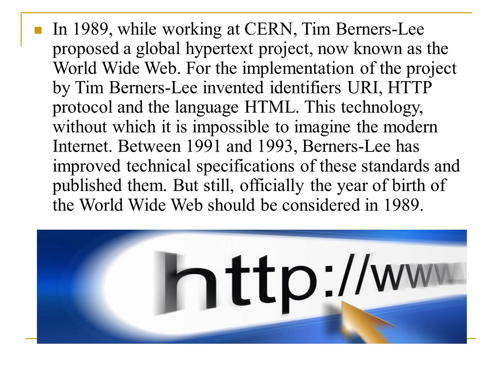 Презентація на тему «World Wide Web» - Слайд #3