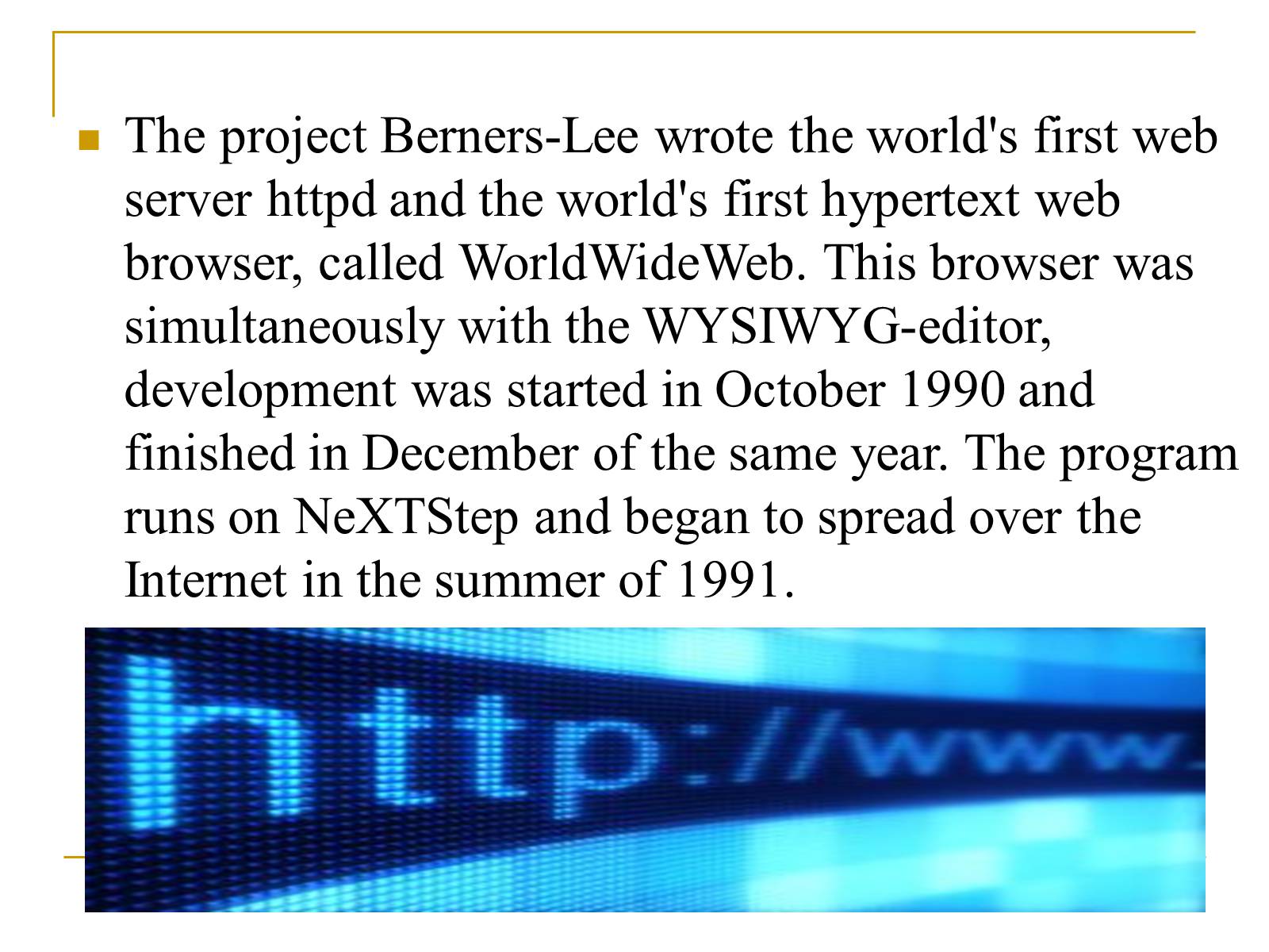 Презентація на тему «World Wide Web» - Слайд #5