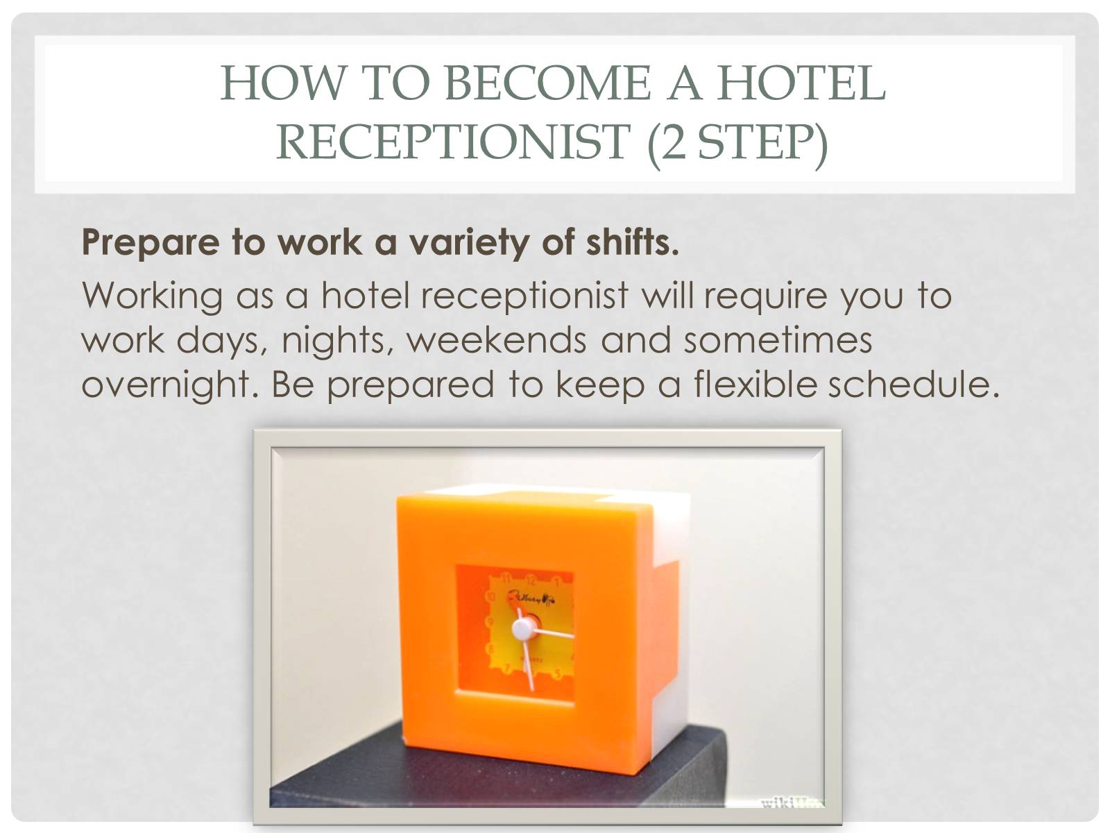 Презентація на тему «The hotel receptionist» - Слайд #11