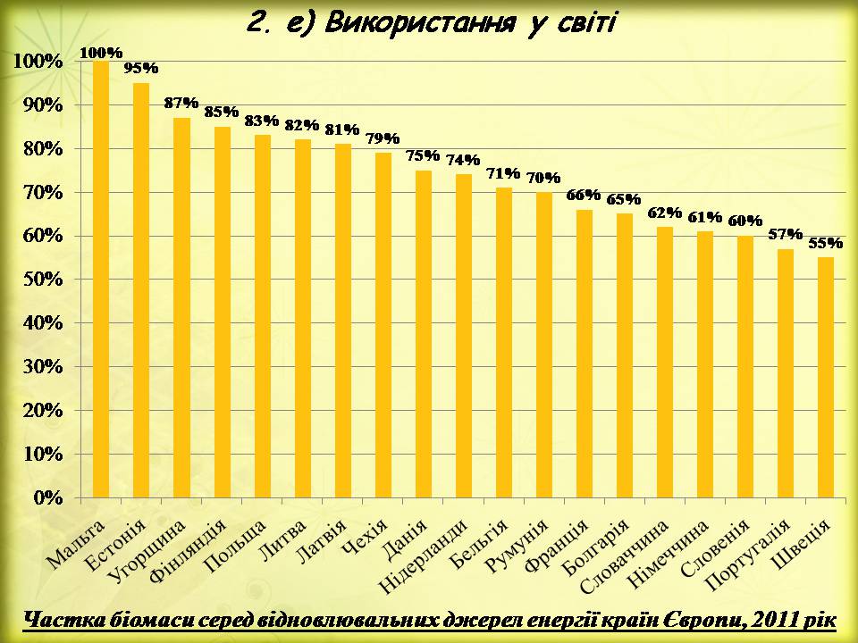 Презентація на тему «Поновлювані джерела енергії. Біоенергетика» - Слайд #13