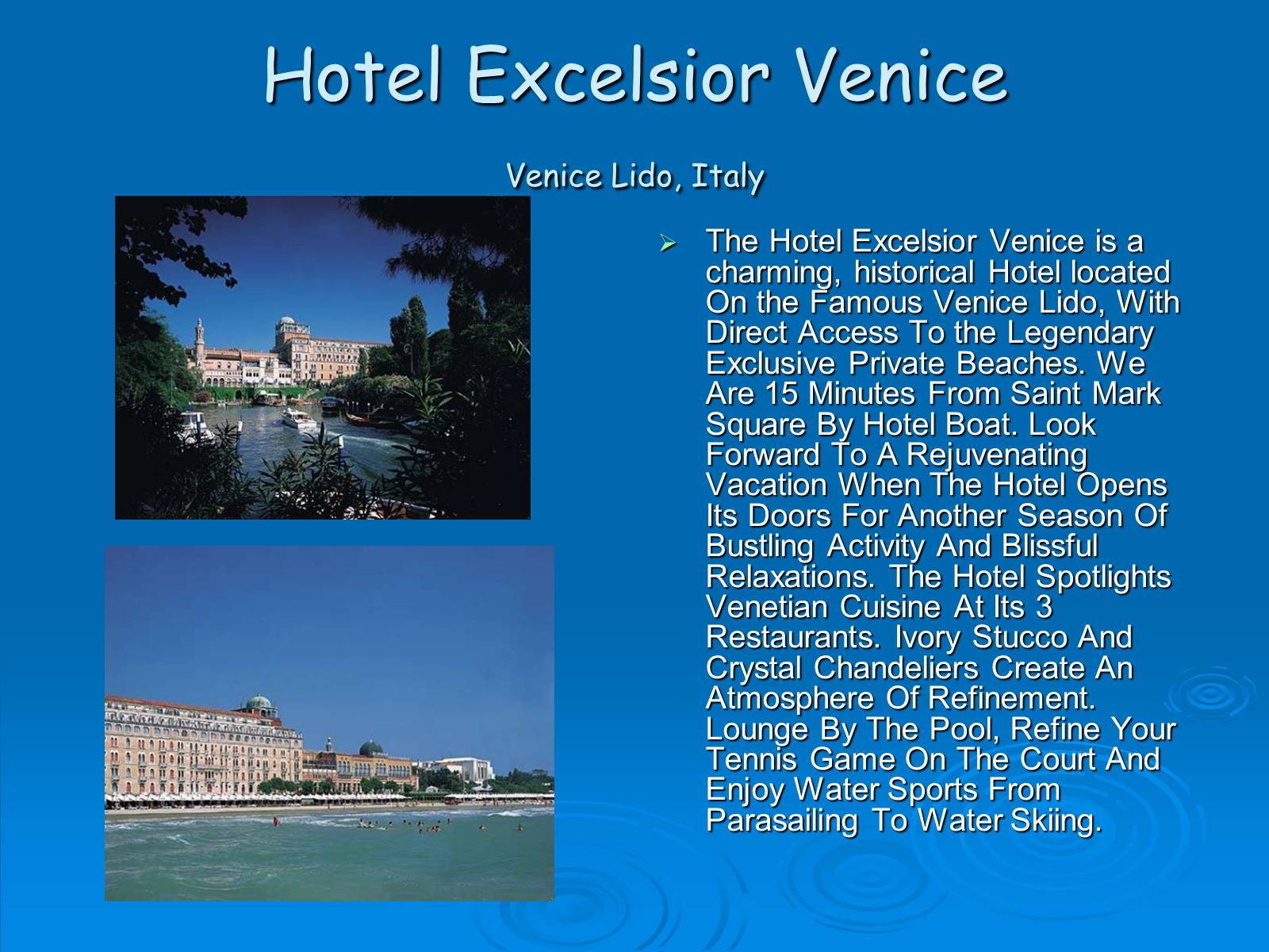 Презентація на тему «The best hotels in the world» - Слайд #10